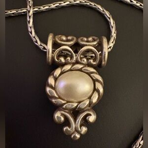 Brighton Reversible Moonglow Pendant Necklace. 20”